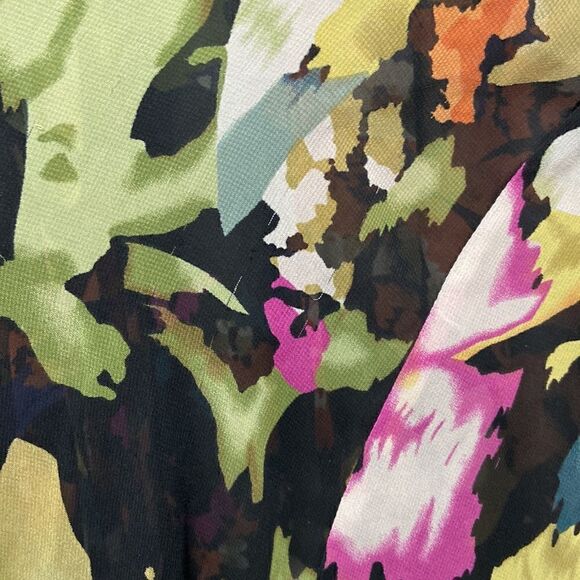 CAbi Cascading Ruffles Tie front Blouse Size S - Picture 9 of 9